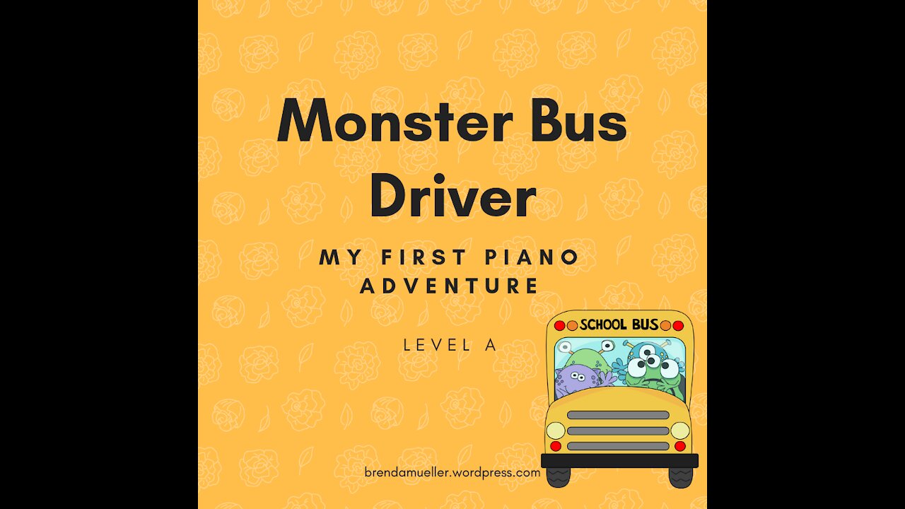 Piano Adventures Lesson Book A - Monster Bus Driver