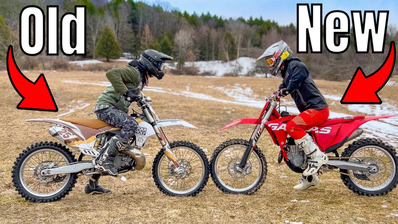 9-Year-Old 250 2 Stroke vs Modern 4 Stroke!