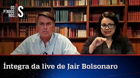 Bolsonaro na live: "Decreto é constitucional e será cumprido"