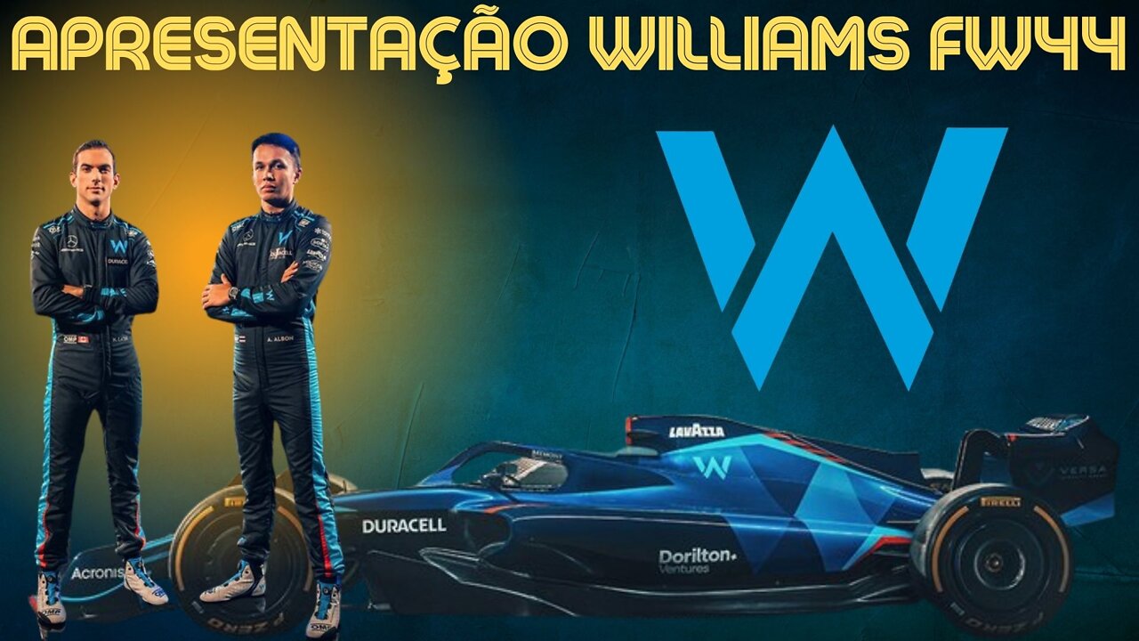 ✅ Williams apresenta seu novo Carro de Fórmula 1 💙 FW44💙. #12