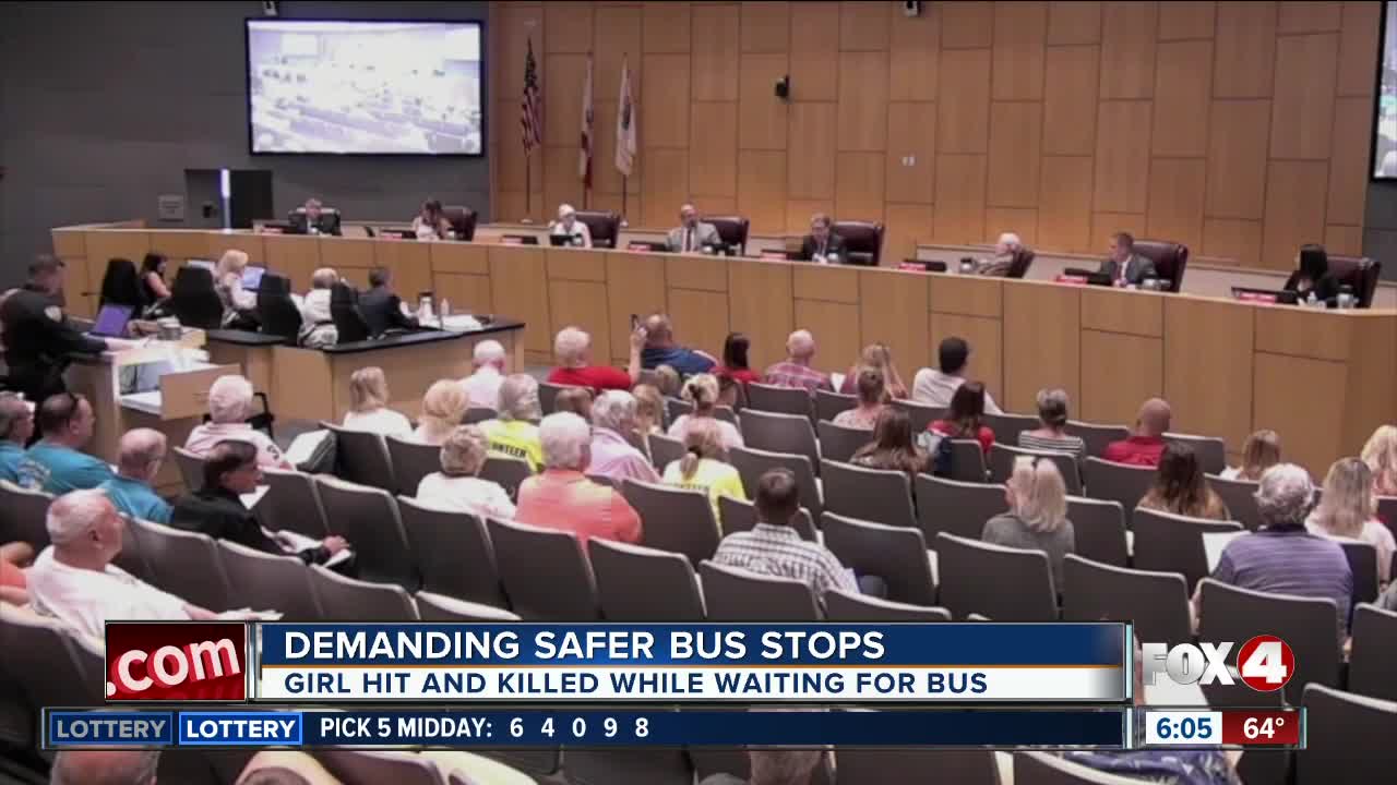 Parents, kids and neighbors demand safety changes at bus stops