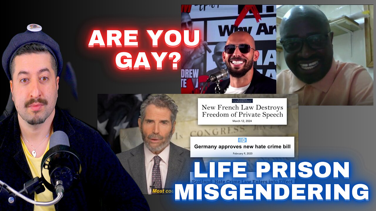 Life Prison For Misgendering? Andrew Tate Interview Are You Gay Guy