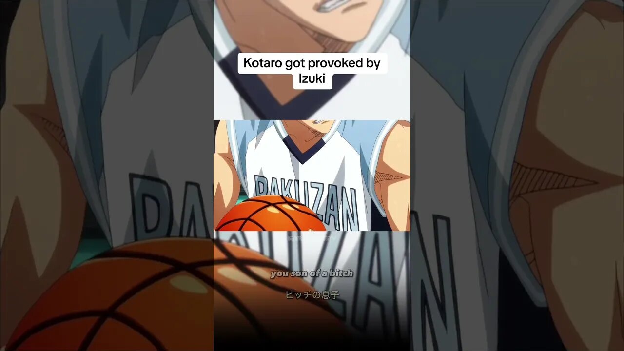 Kotaro got provoked by Izuki 😡 #anime #kurokonobasket #fyp
