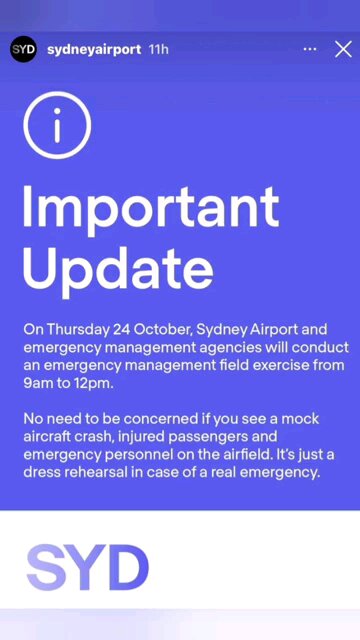 Is Something About To Happen At Sydney Airport ? 24th Oct 2024