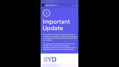 Is Something About To Happen At Sydney Airport ? 24th Oct 2024