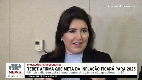 Simone Tebet afirma que meta da inflação ficará para 2025