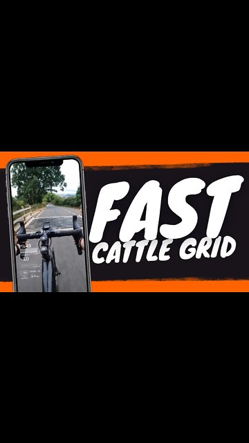 Cycling 49mph over a Cattle Grid #Shorts