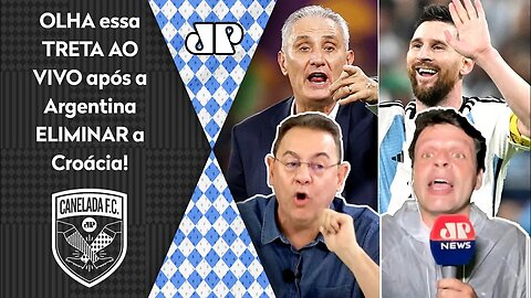 TRETA AO VIVO! "VOCÊ NÃO ENTENDE NADA! A Argentina AUMENTOU o VEXAME do Tite e..." DEBATE FERVE!