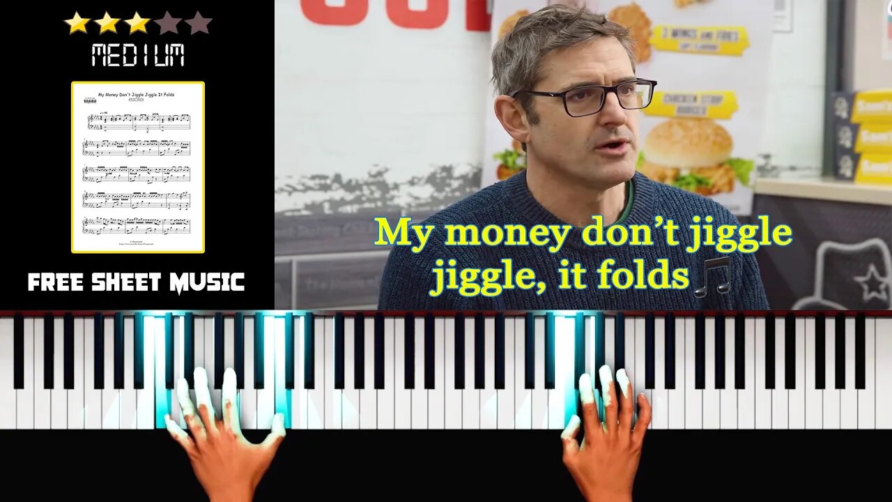 Duke & Jones - My Money Don't Jiggle Jiggle It Folds (TikTok Song) - (MEDIUM) Piano Tutorial