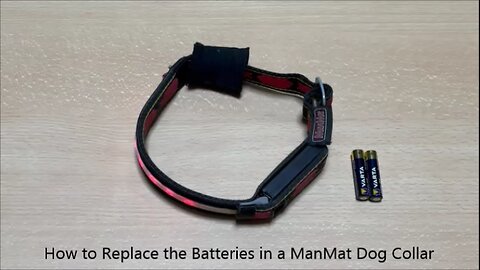 How to Replace the Batteries in a ManMat Dog Collar