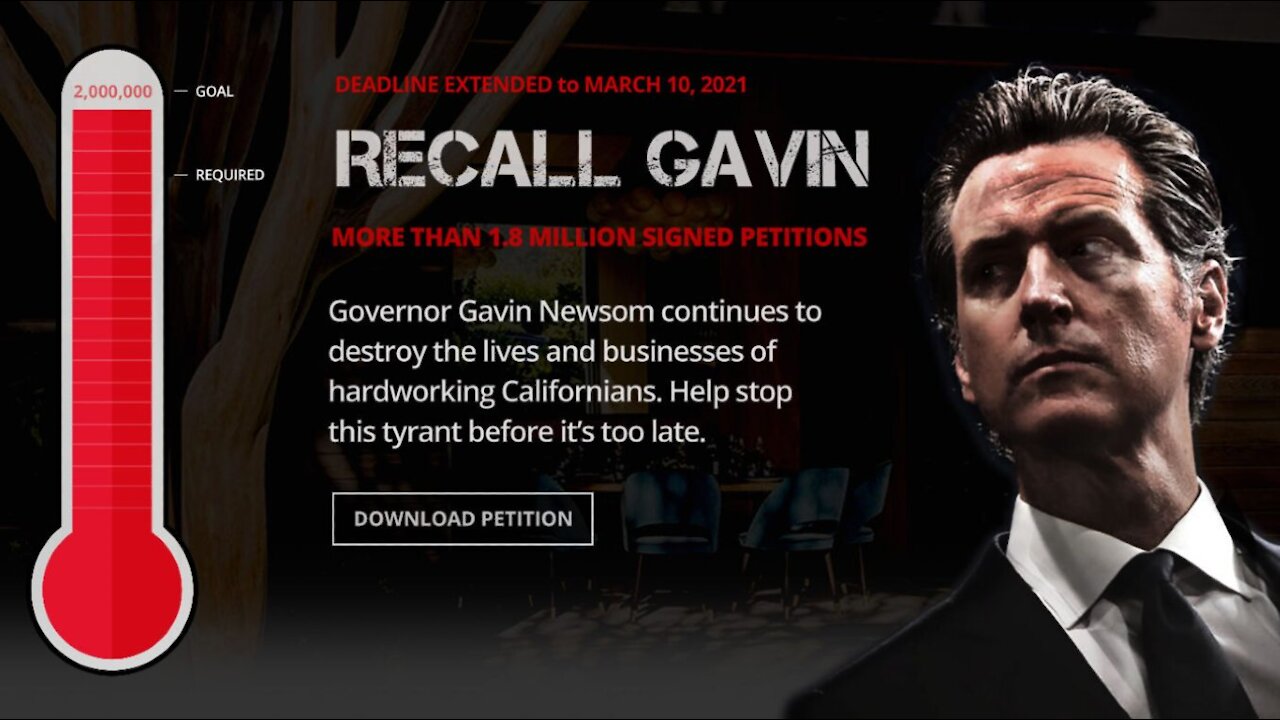 Campaign To Recall Gavin Newsom Has 1.95 Million Signatures