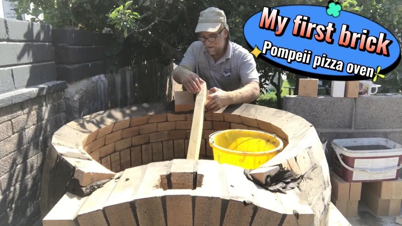 My first Pompeii pizza oven build