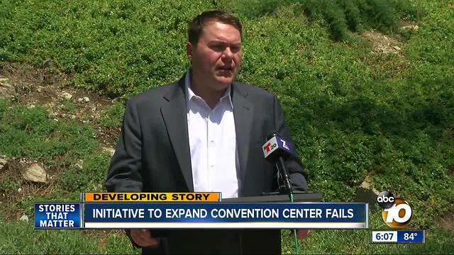 Initiative to expand convention center fails