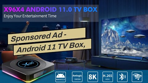 Sponsored Ad - Android 11 TV Box, X96 X4 Android TV Box 11.0 Amlogic S905X4 Quad Core 64 Bits,...