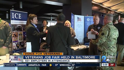 Veterans job fair held in Baltimore, 50+ employers in attendance