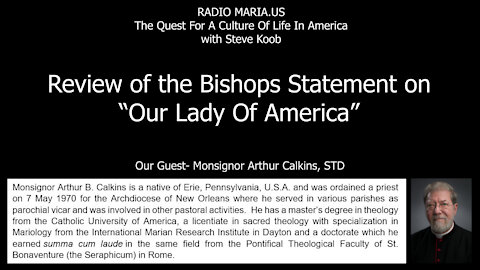 Review of the Bishops Statement on "Our Lady Of America"