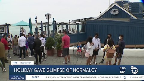 Holiday weekend gave hotels, restaurants a glimpse of normalcy
