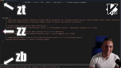 Stop Craning Your Neck in Vim