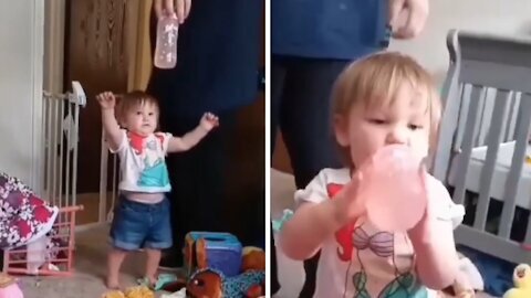 Baby_s first steps set to perfect use of soundtrack