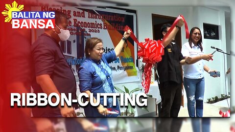 Rep. De Venecia, pinangunahan ang ribbon-cutting ng bagong home economics sa Mangaldan NHS