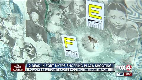 Two dead in shopping center shooting in Fort Myers Wednesday night