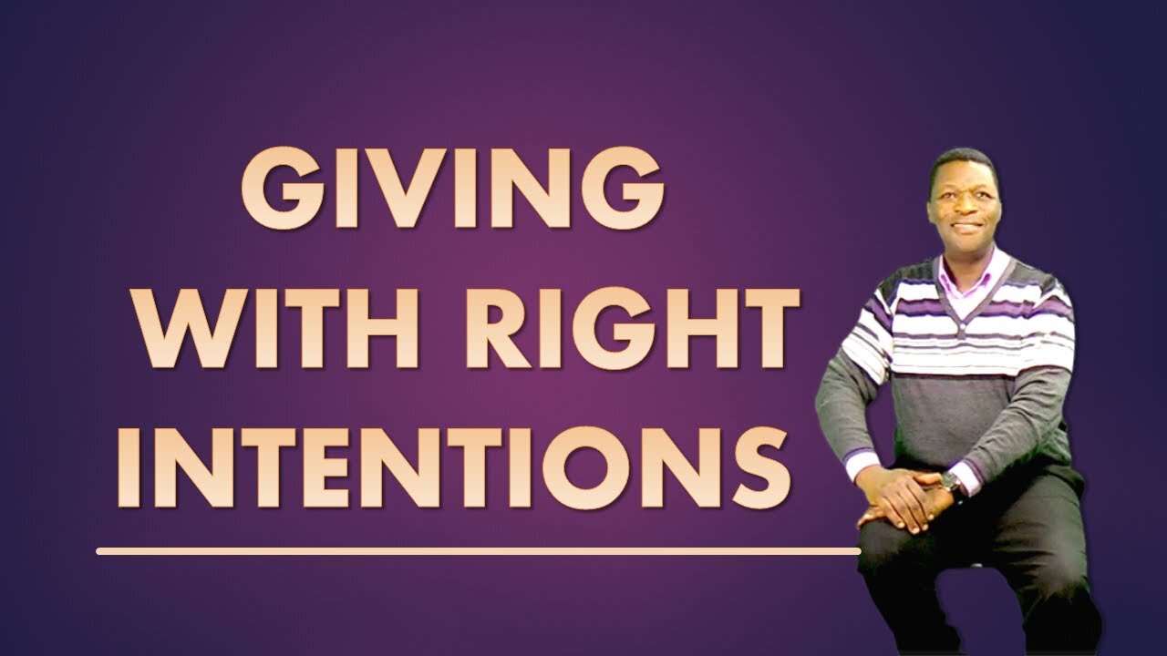 Giving With Right Intention | Conrad Santa