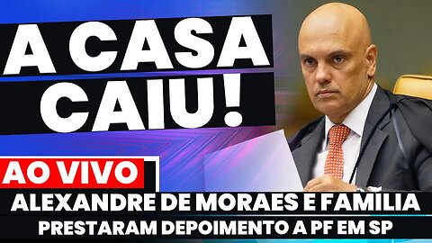 🚨Agora! MORAES E FAMÍLIA PRESTAM DEPOIMENTOS A PF | A FACADA FOI UM ERRO NOSSO DIZ JOSÉ DIRCEU