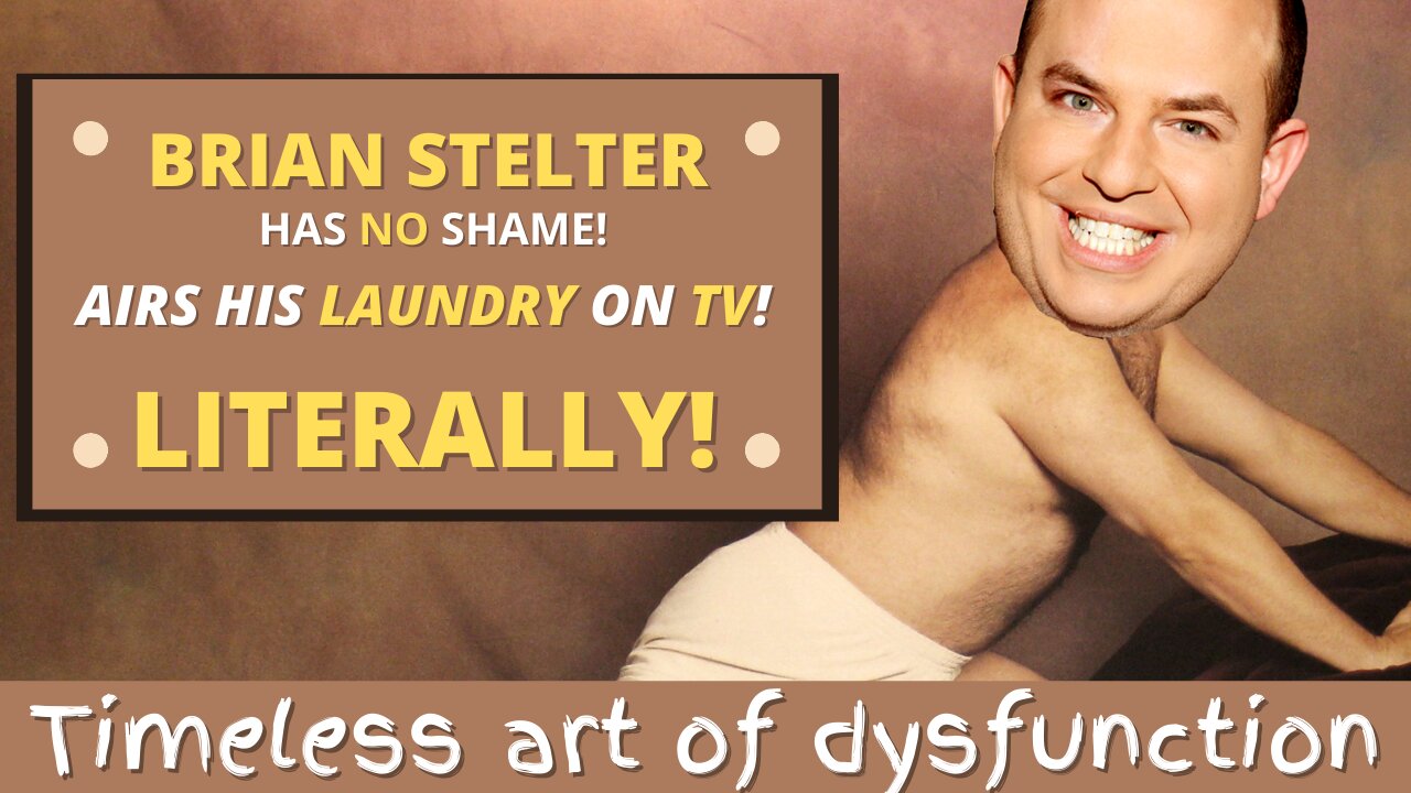 Brian STELTER Showing His UNDERWEAR - On LIVE TV!