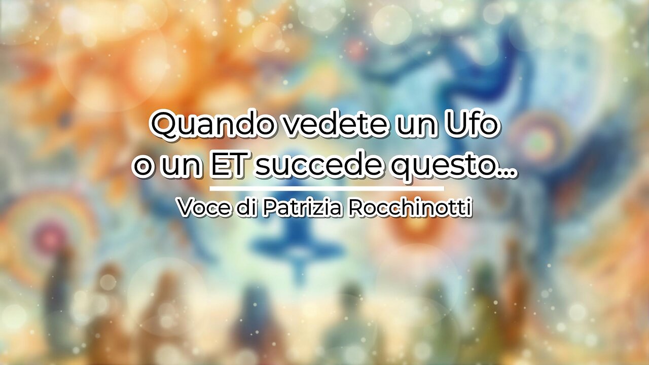 Quando vedete un Ufo o un ET succede questo