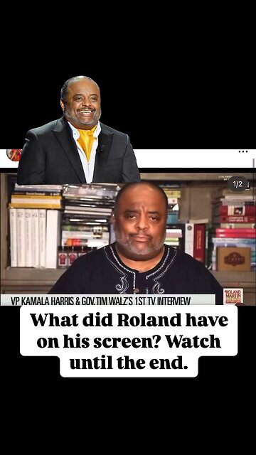What in the heck did Roland Martin have on his screen? Watch til the end