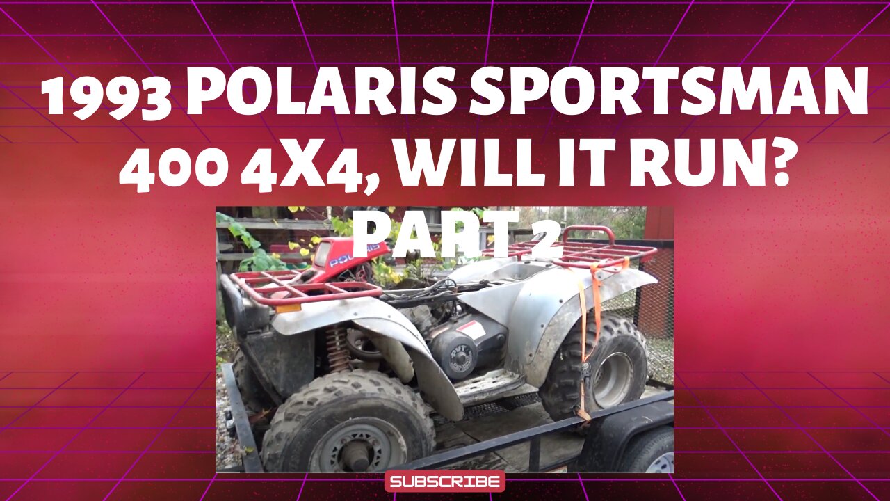 1993 polaris sportsman 400 4x4, will it run? part 2