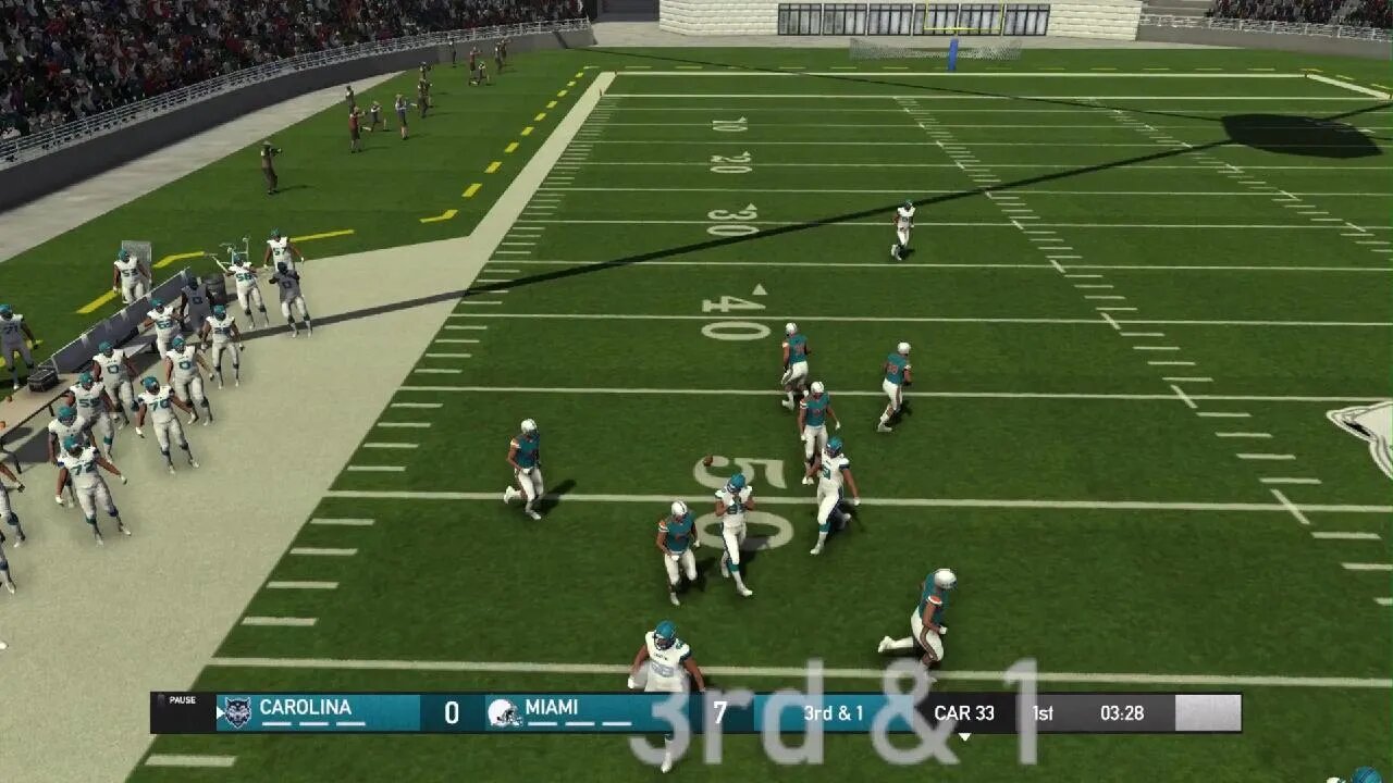 Maximum Football 2019 4th TD pass (NO Defense)
