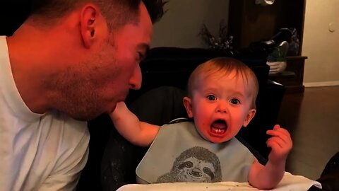 What Will Happen When Baby Play With Daddy ? | Funny Baby And Daddy Videos