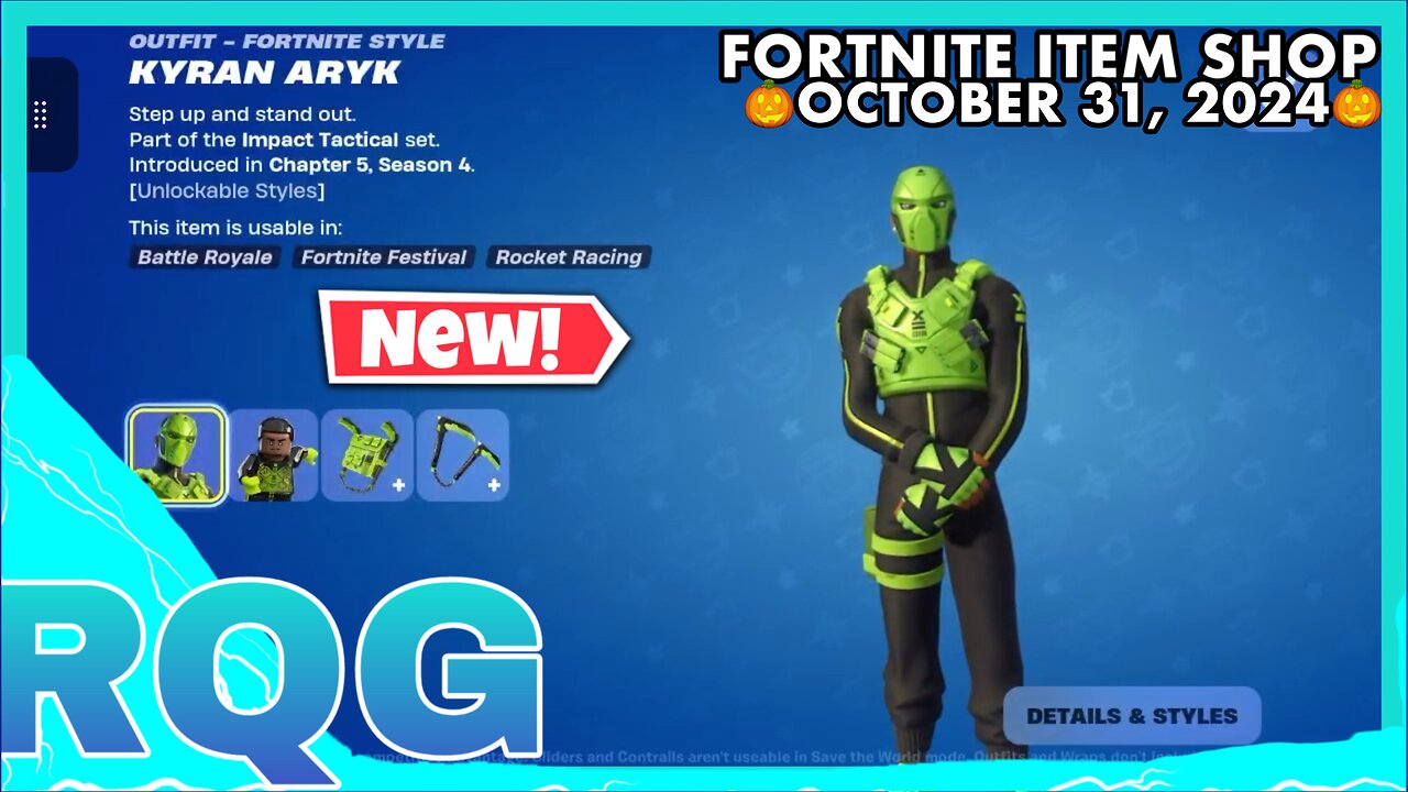 “NEW” KYRAN ARYK NOVEMBER CREW IS HERE! FORTNITE ITEM SHOP (October 31, 2024)