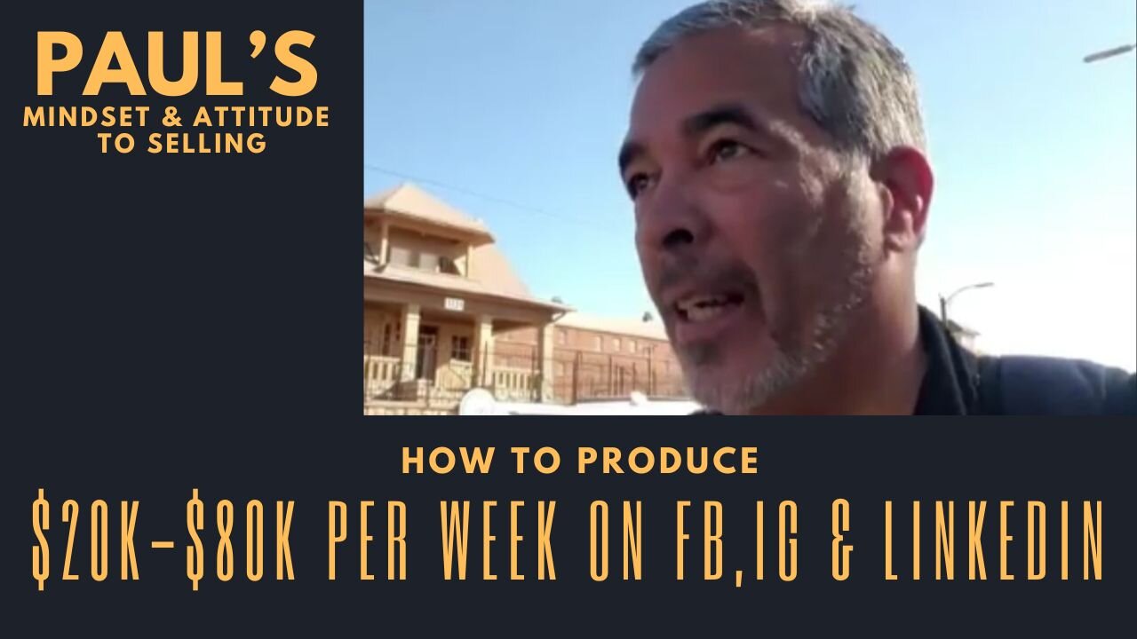 How to PRODUCE $20k-$80k in new SALES per week on FB, IG, LinkedIn & Alignable