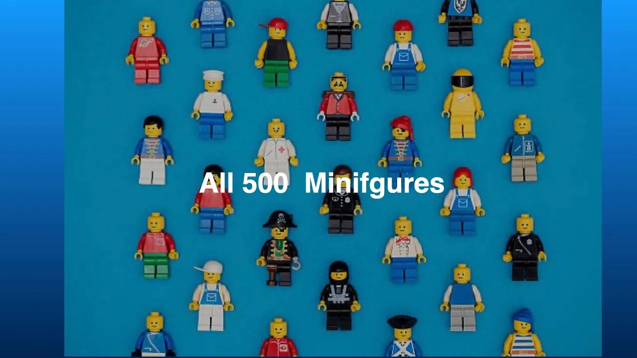 All 500 Lego minifigures