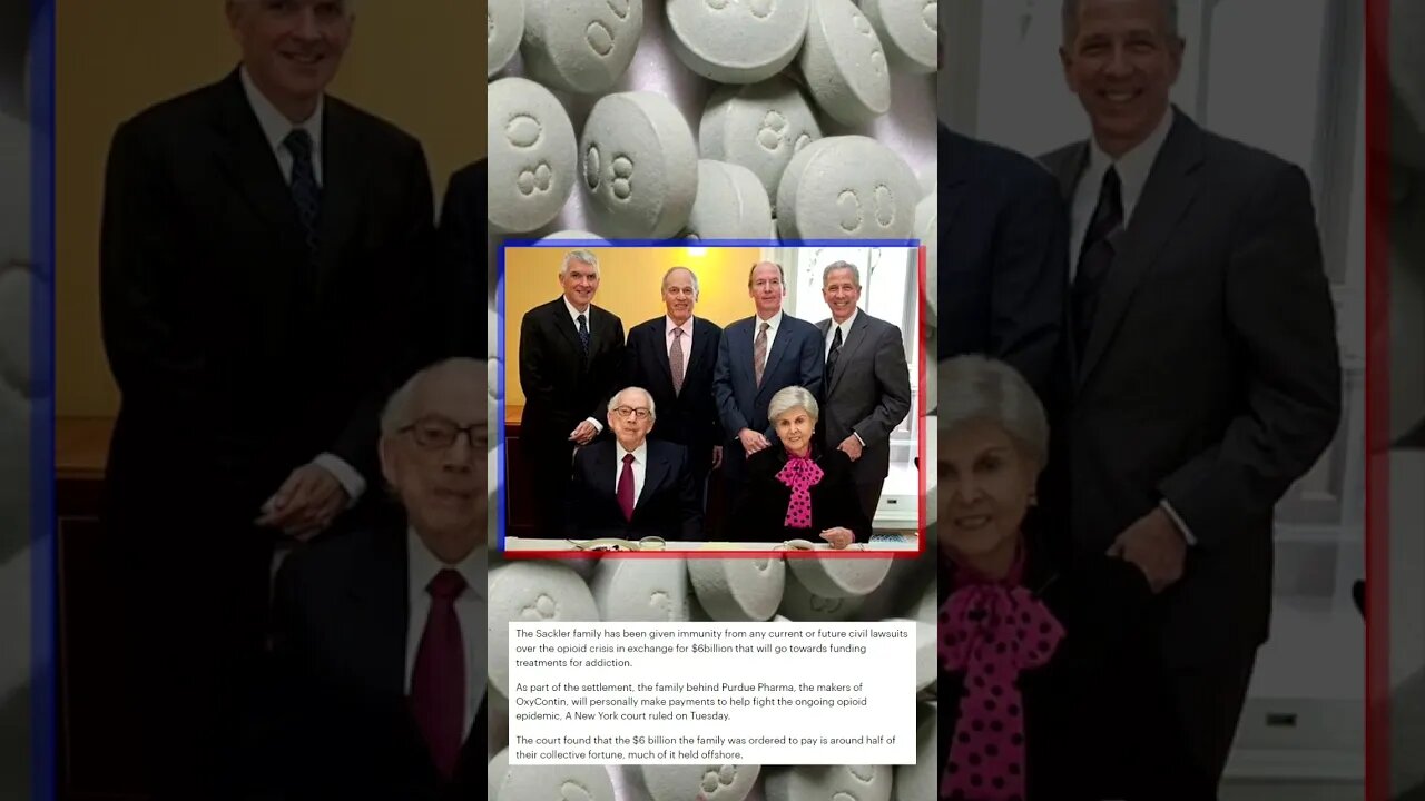 THE SACKLER FAMILY IMMUNITY!!!