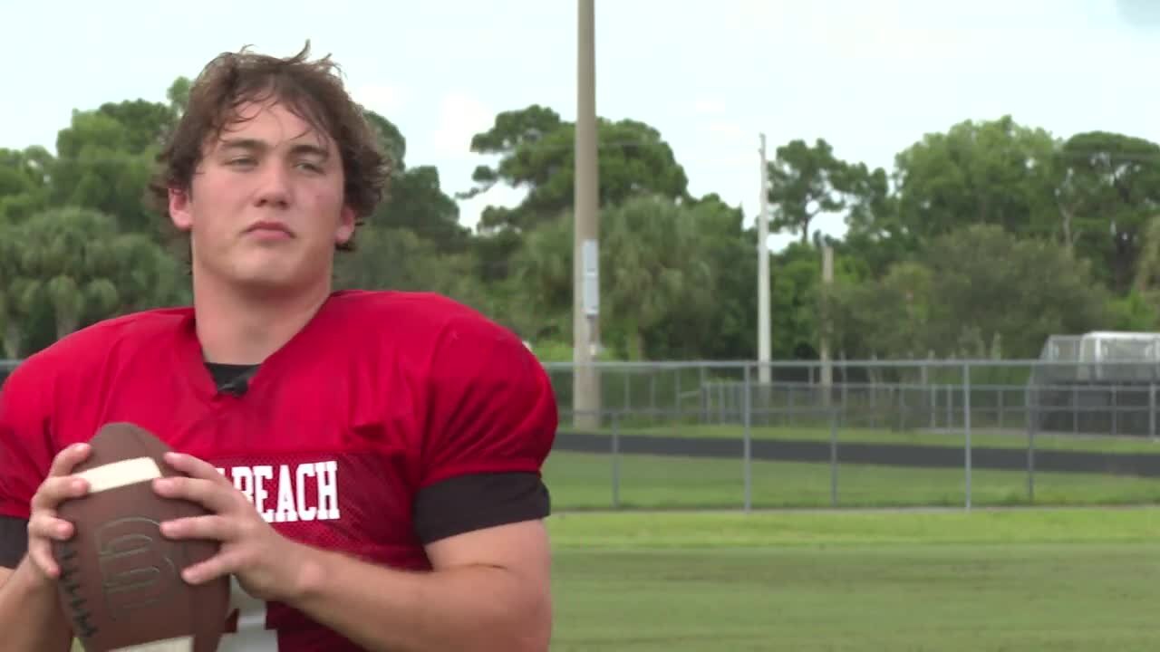 Jensen Beach High School football player returns to field after accident during practice