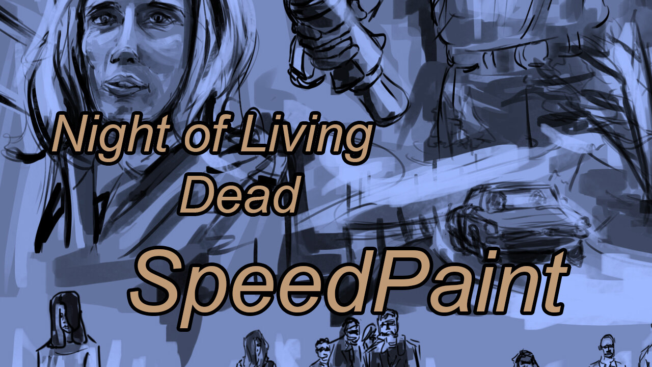 Night of Living Dead Poster SpeedPaint #SpeedPainting