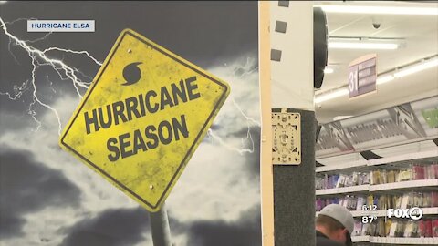 The hurricane and the holiday are both driving shoppers to stores this weekend