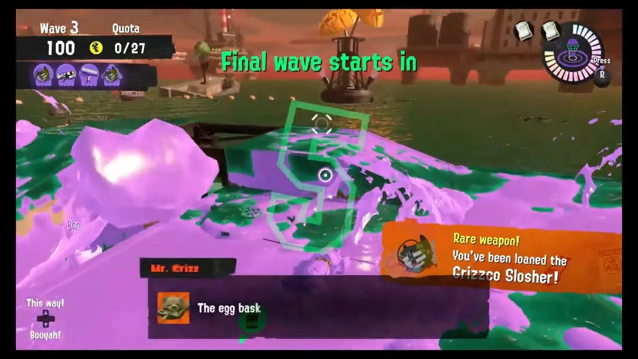 Splatoon 3 - Grizzco Slosher on Gone Fission Hydroplant (Eggsecutive VP 400 Reached!)