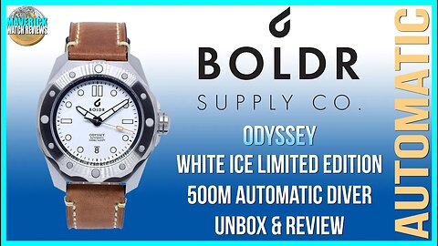 Night King! | BOLDR Odyssey White Ice 500m Automatic Diver Microbrand Unbox & Review