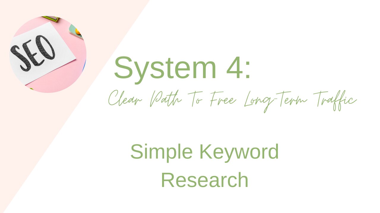 Keyword Research - Basic