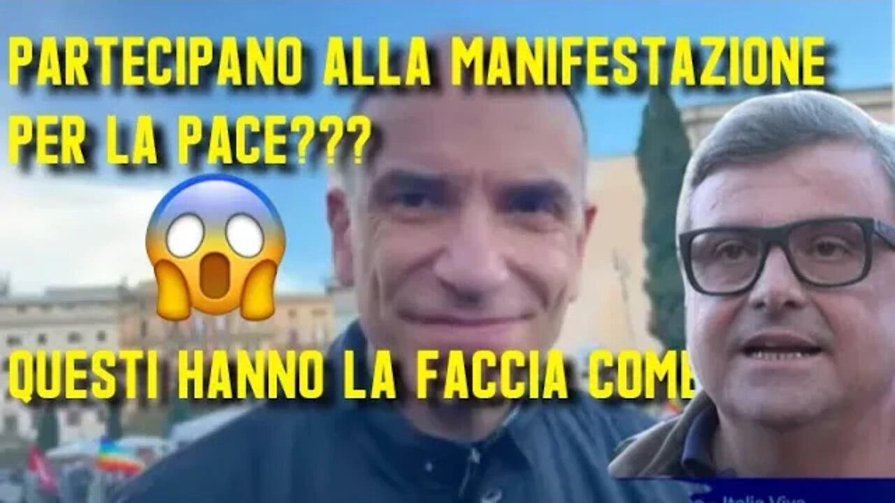 Letta e Calenda manifestano per la pace in Ucraina... ma vogliono inviare le armi...