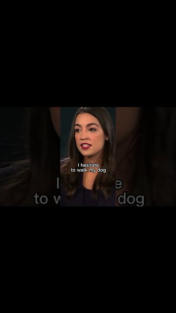 AOC Says She’s Afraid To Walk Her Dog | #shorts