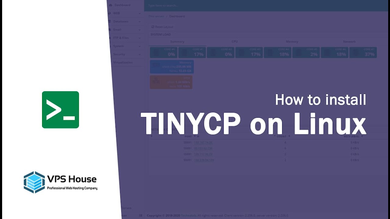 [VPS House] How to install TINYCP on Ubuntu server?