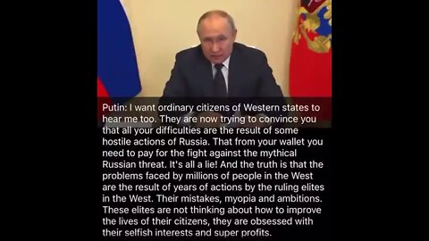 Mr Putin, We know !!