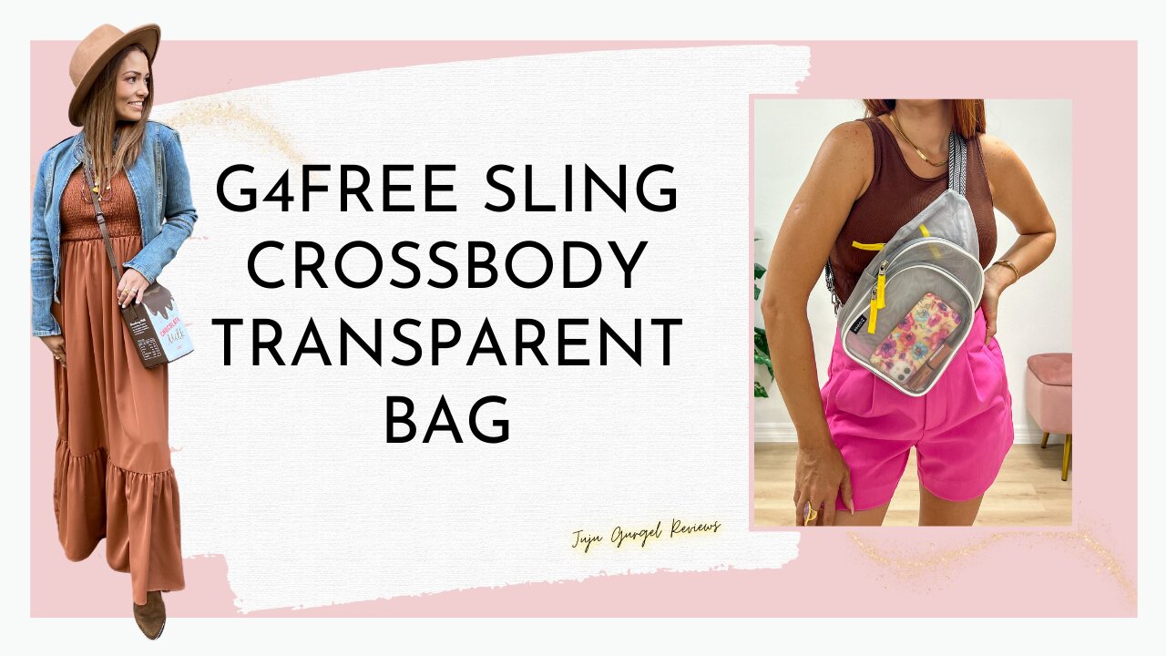 g4free sling crossbody transparent bag review