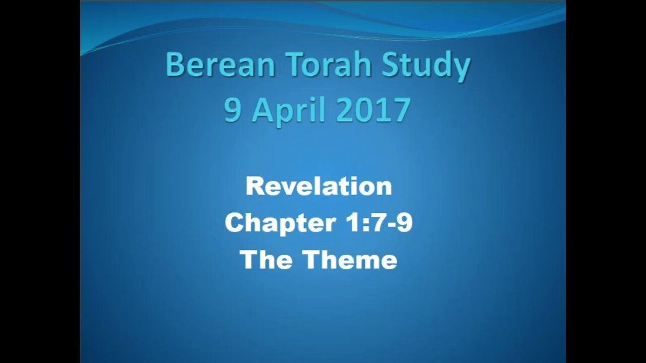 Revelation 1 7-9 from a jewish believers perspective