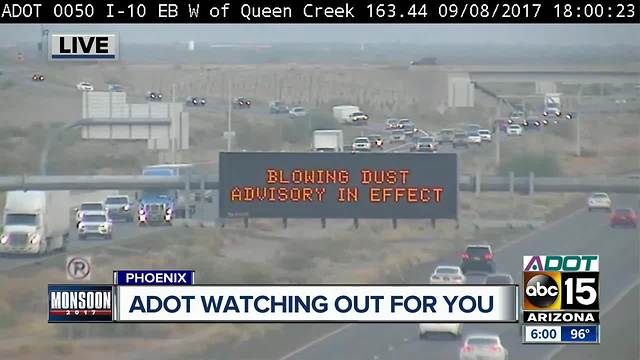 ADOT monitoring weather reports, social media, scanner traffic to keep Arizona safe